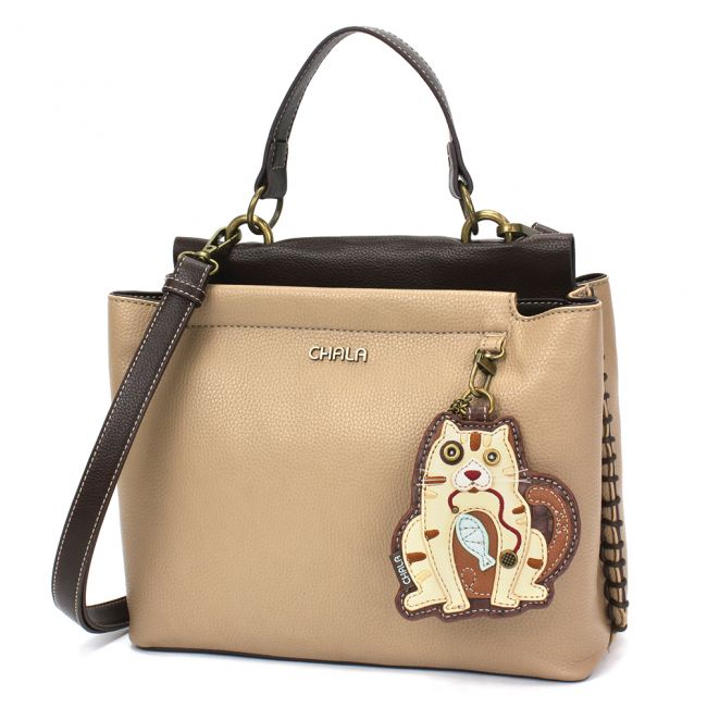 CHALA Charming Satchel - Cat with Stripes