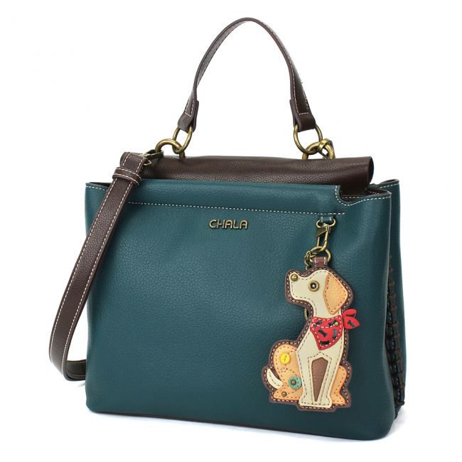 CHALA Charming Satchel Yellow Lab Handbag perfect for Labrador Lovers