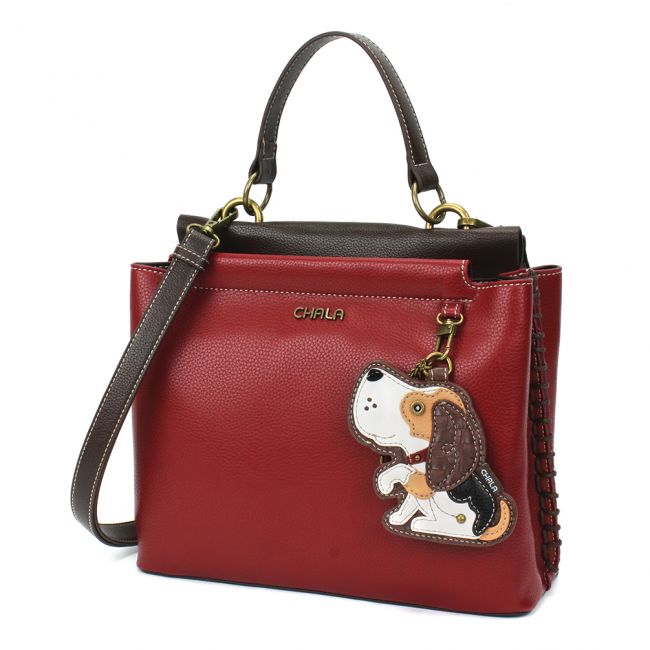 CHALA Beagle Dog Charming Satchel Handbag dog lovers purse 