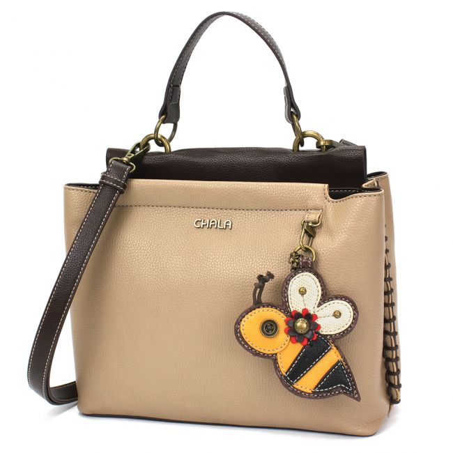 CHALA Charming Satchel Bee Handbag Purse is the perfect shoulder bag for all bee and nature lovers.