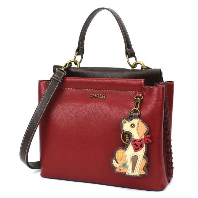CHALA Charming Satchel Yellow Lab Handbag perfect for Labrador Lovers