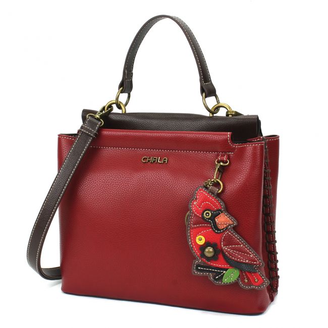 CHALA Charming Satchel Cardinal handbag purse is perfect for all bird lovers and is the perfect gift for those in search for the perfect shoulder bag