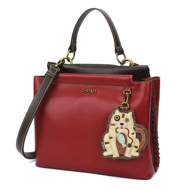 CHALA Charming Satchel - Cat with Stripes
