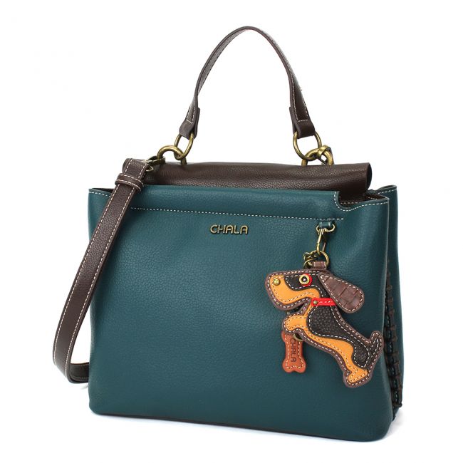 CHALA Charming Satchel Dachshund Lovers Handbag perfect purse for Dachshund lovers