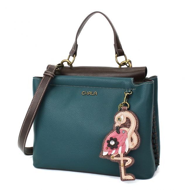 CHALA Charming Satchel Flamingo Handbag Purse is perfect for all nature lovers. Bird lovers will love this purse, too!
