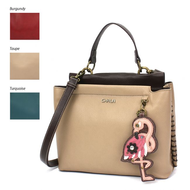 CHALA Charming Satchel Flamingo Handbag Purse is perfect for all nature lovers. Bird lovers will love this purse, too!