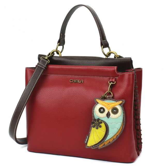 Chala Charming Crossbody Handbag with Owl. The perfect gift for owl and nature lovers. The most adorable handbag you'll ever own!