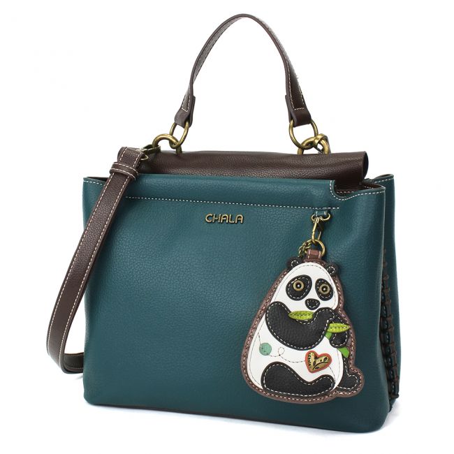 CHALA Charming Satchel Purse with Panda is the perfect handbag for panda lovers and the most adorable animal themed purse you'll ever own.