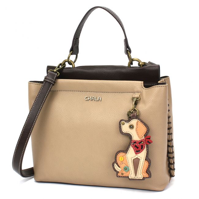 CHALA Charming Satchel Yellow Lab Handbag perfect for Labrador Lovers