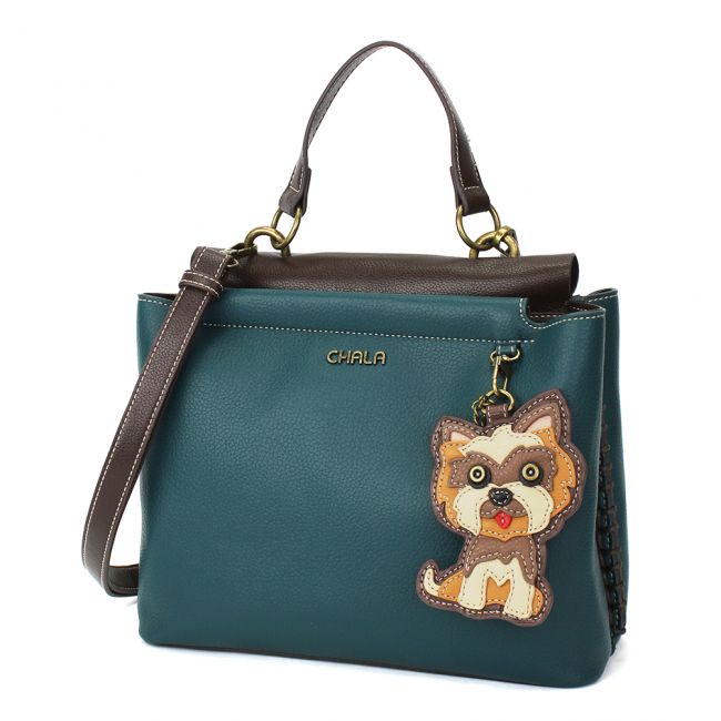 CHALA Yorkie Charming Satchel Handbag the perfect gift for Yorkshire Terrier Lovers or any dog lovers