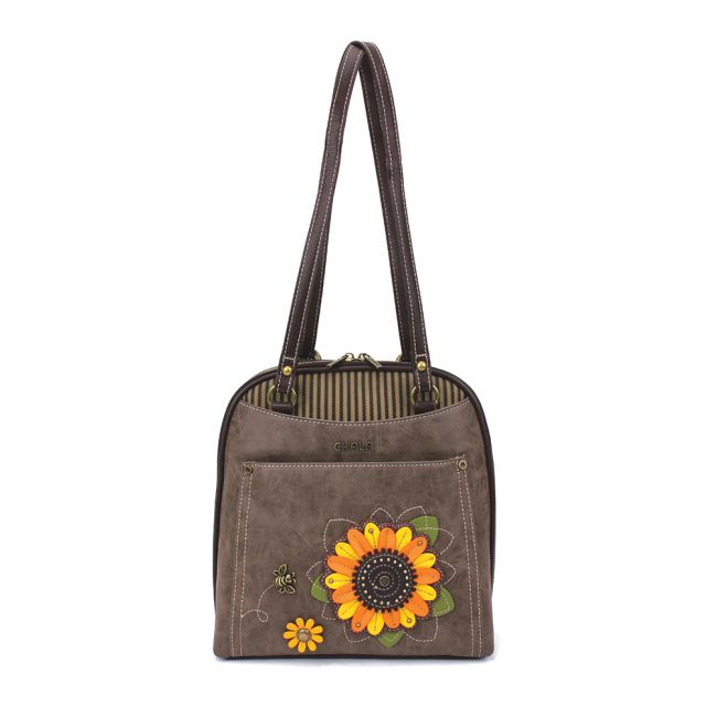 CHALA Convertible Backpack Purse Sunflower is a purse lovers dream. Show your personality with a sunflower backpack!