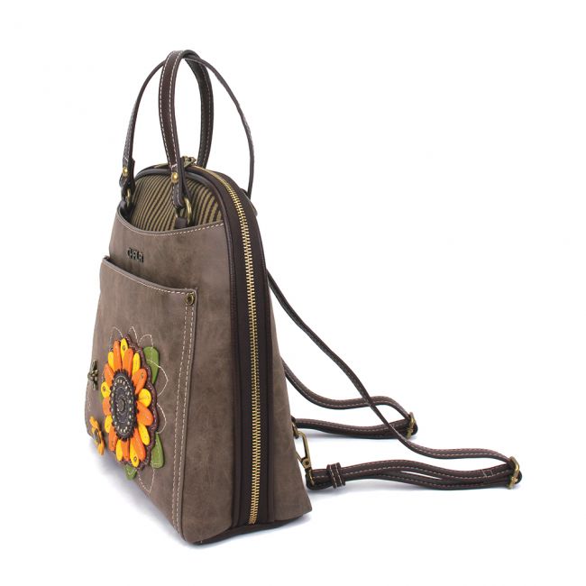 CHALA Convertible Backpack Purse Sunflower is a purse lovers dream. Show your personality with a sunflower backpack! 