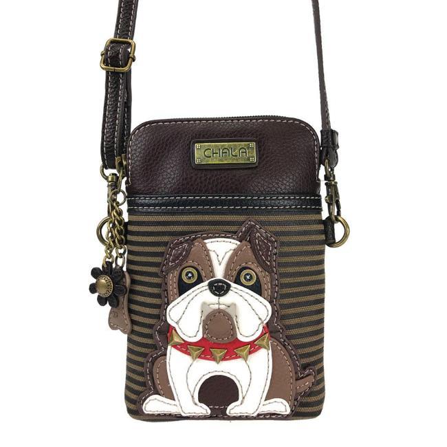 CHALA English Bulldog Cell Phone Crossbody Shoulderbag | Enchanted Memories