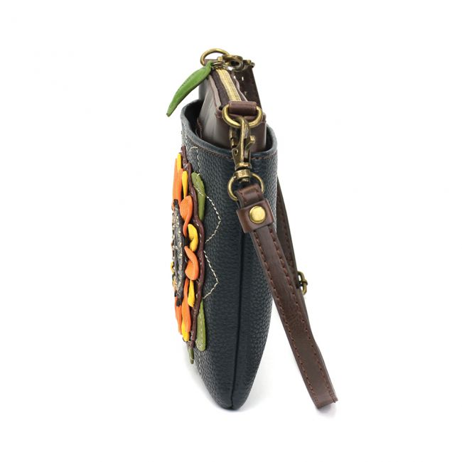 CHALA Mini Crossbody with a sunflower is the most adorable handbag you'll ever own. The perfect size crossbody for travel.