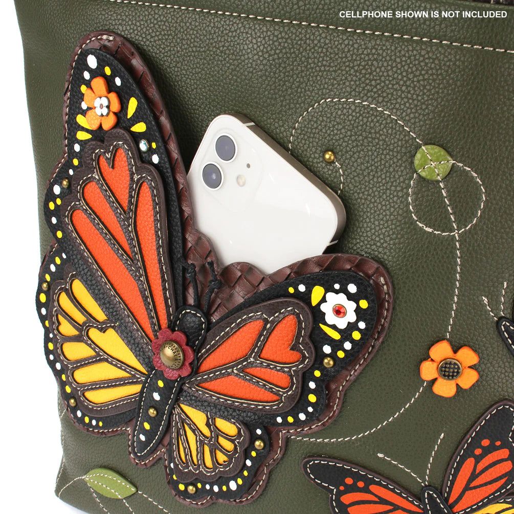 Our Chala Deluxe Totebag Monarch Butterfly is simply perfect for all butterfly and nature lovers.