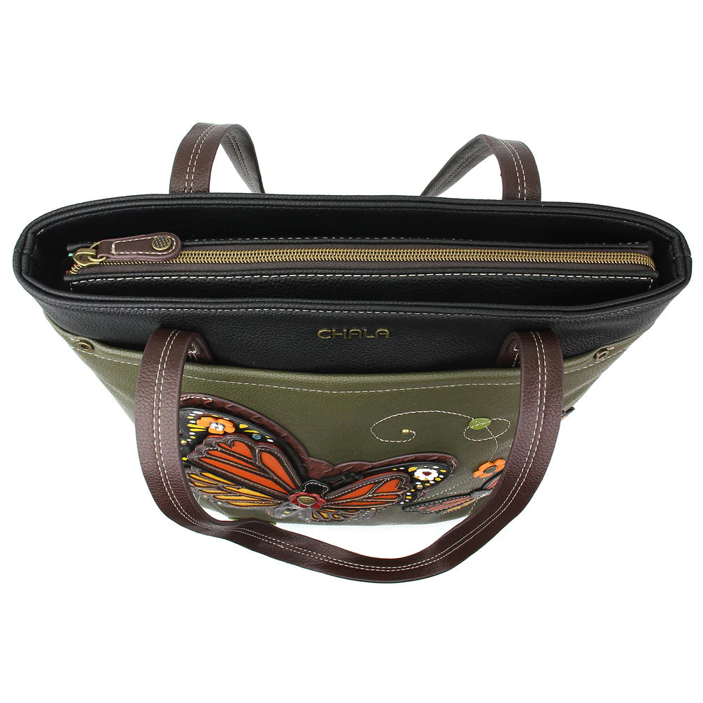 Our Chala Deluxe Totebag Monarch Butterfly is simply perfect for all butterfly and nature lovers.