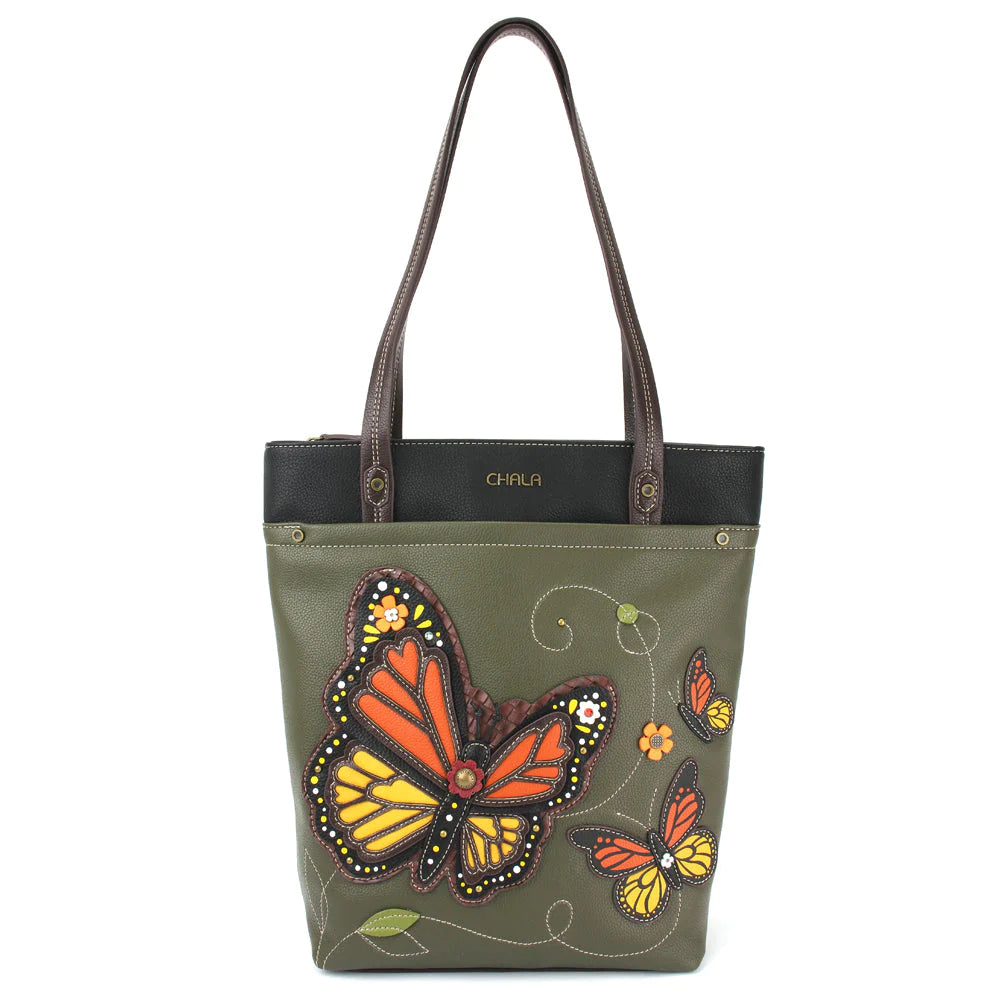 Our Chala Deluxe Totebag Monarch Butterfly is simply perfect for all butterfly and nature lovers.