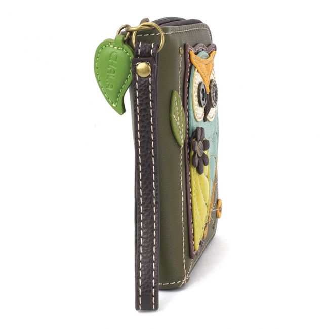 CHALA Owl Zip Around Wallet - The cutest wallet you'll ever own. Perfect for owl, animal and nature lovers.