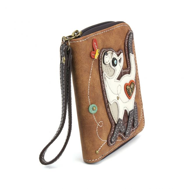 CHALA Siamese Cat Wristlet Wallet Side View | Enchanted Memories