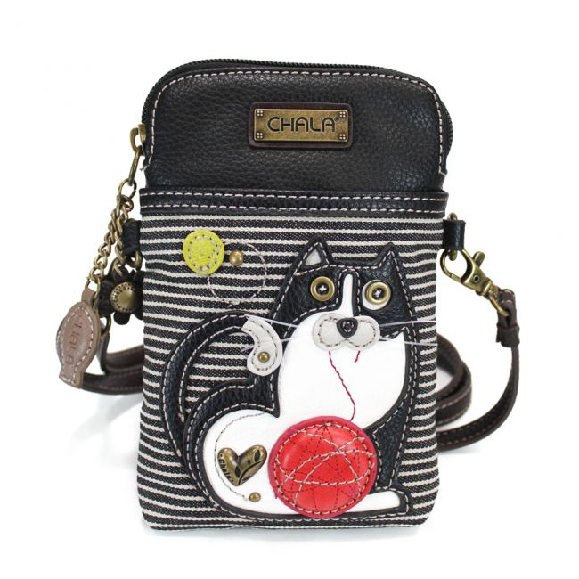 CHALA Tuxedo Cat Striped Cellphone Crossbody | Enchanted Memories