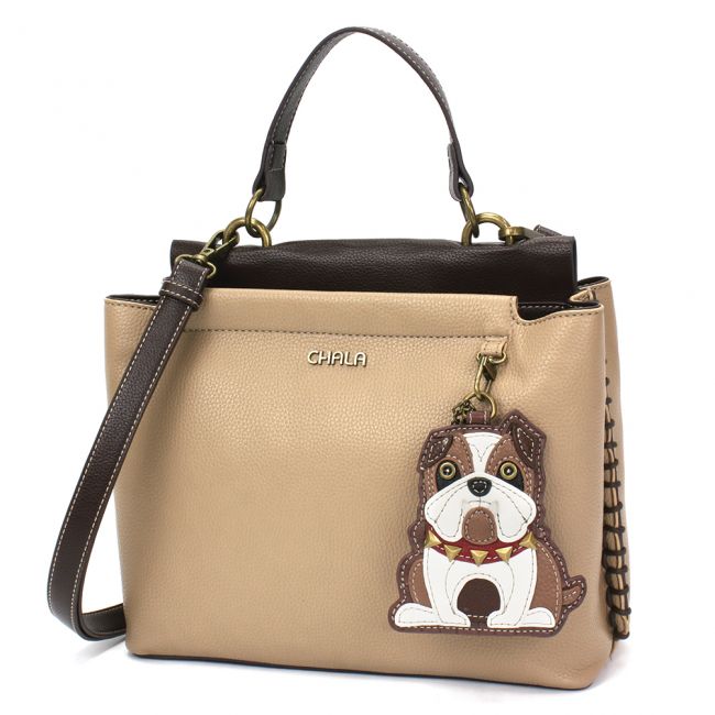 CHALA Charming Satchel Bulldog Handbags the perfect gift for animal lovers especially English Bulldog Lovers