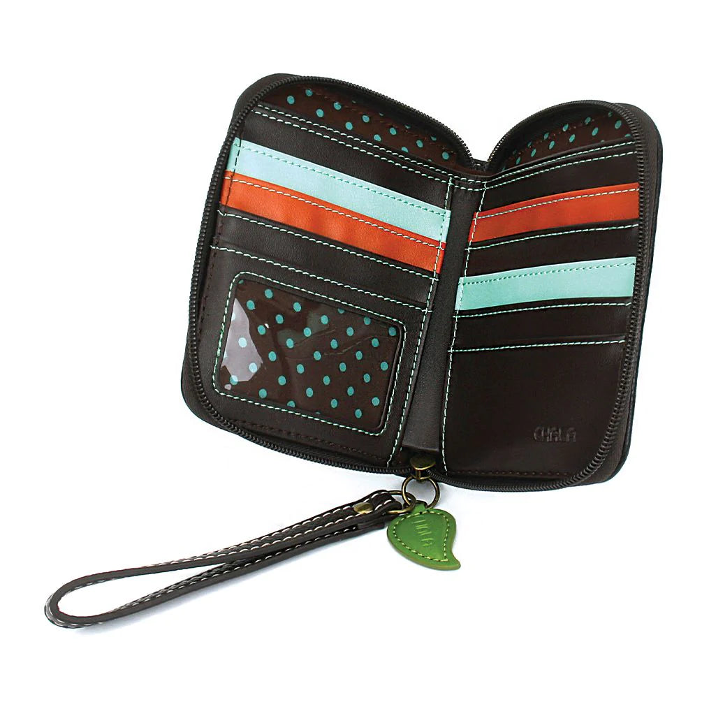Chala Black Wristlet Wallet Dragonfly is the perfect gift for dragonfly and nature lovers.
