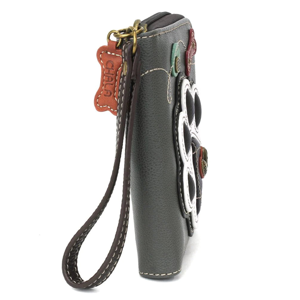 Chala Dog Paw Black and White Wallet is the perfect gift for dog lovers.
