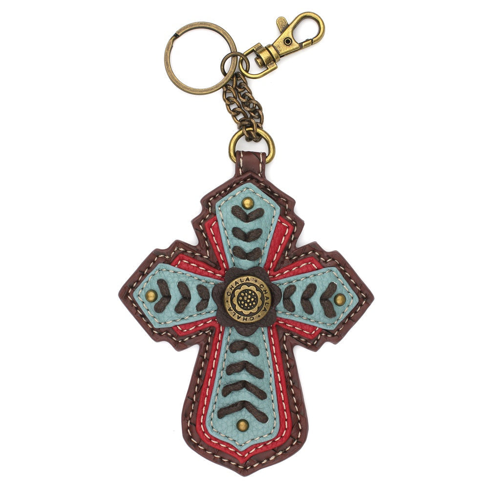 CHALA Chevron Cross Keyfob, Purse Charm