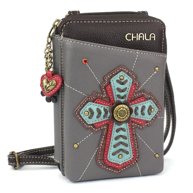 Our Chala Crossbody Cross Wallet is the perfect gift for women of faith. Show you're a believer while carrying this beautiful and functional Crossbody. Simply stunning.