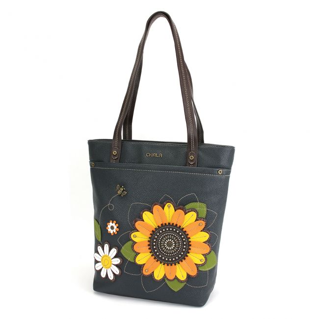 Chala Deluxe Everyday Tote with Sunflower is the cutest tote bag you'll ever own. Get one of these adore shoulder bags for yourself, or purchase this unique handbag for a friend or family member. You're going to love it!
