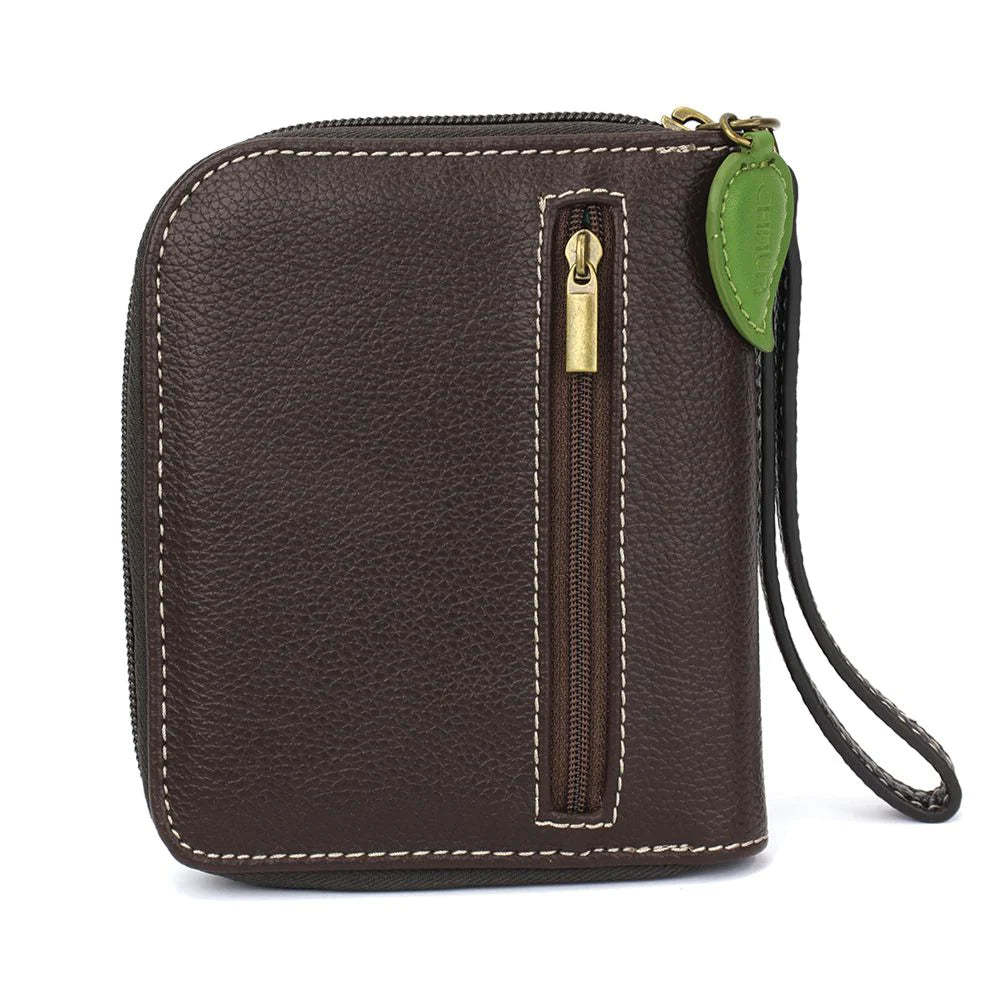 Chala Fox Wallet is the perfect gift for fox lovers. This wallet with zipper and wristlet is a wonderful present for animal lovers.