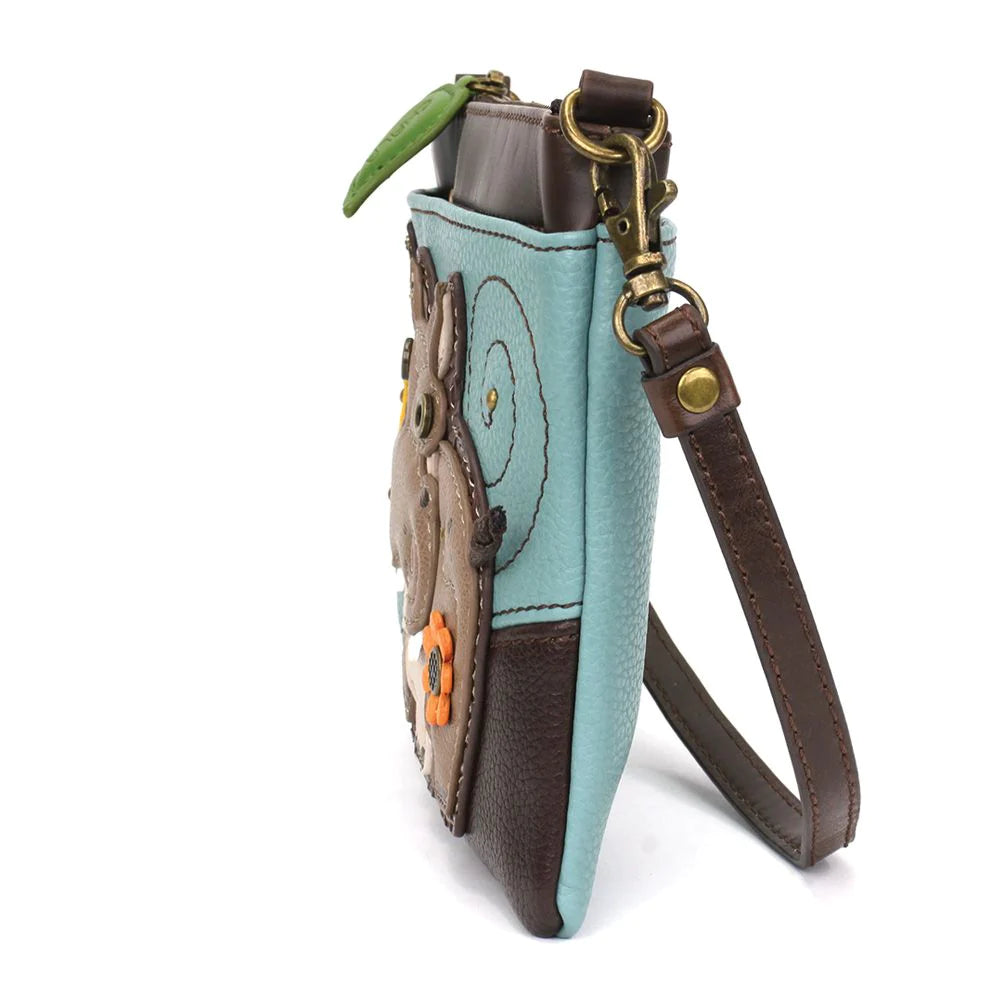 Our Chala Mini Crossbody is the most adorable bag you'll ever own. The hippo that adorns the front is just adorable!