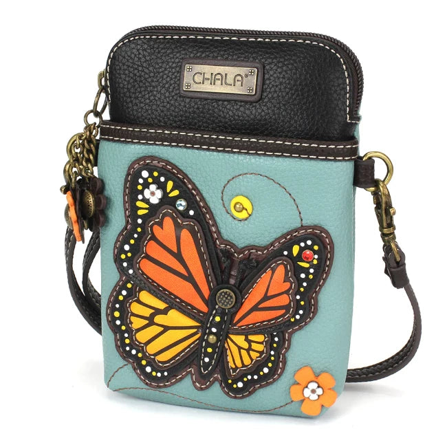 Chala Monarch Butterfly cellphone crossbody bag is the perfect gift for nature lovers.