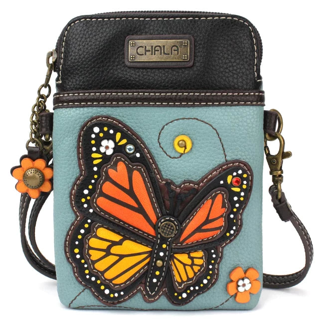 Chala Monarch Butterfly cellphone crossbody bag is the perfect gift for nature lovers.