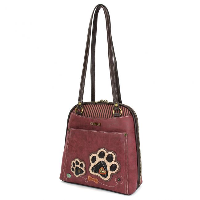 These Chala Backpacks are perfect for any dog lover you know. A dog paw adorns the front of this adorable Chala Backpack. Fun, fashionable and fantastic quality.