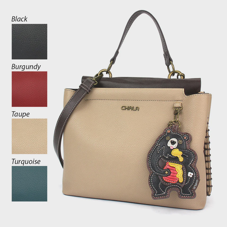 CHALA Charming Satchel - Black Bear