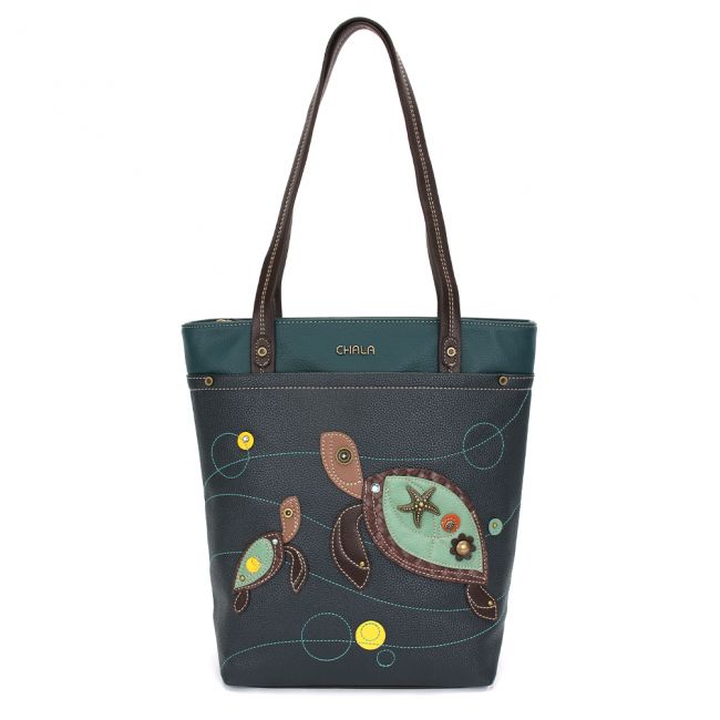 CHALA Deluxe Everyday Tote Bag Sea Turtles Purse