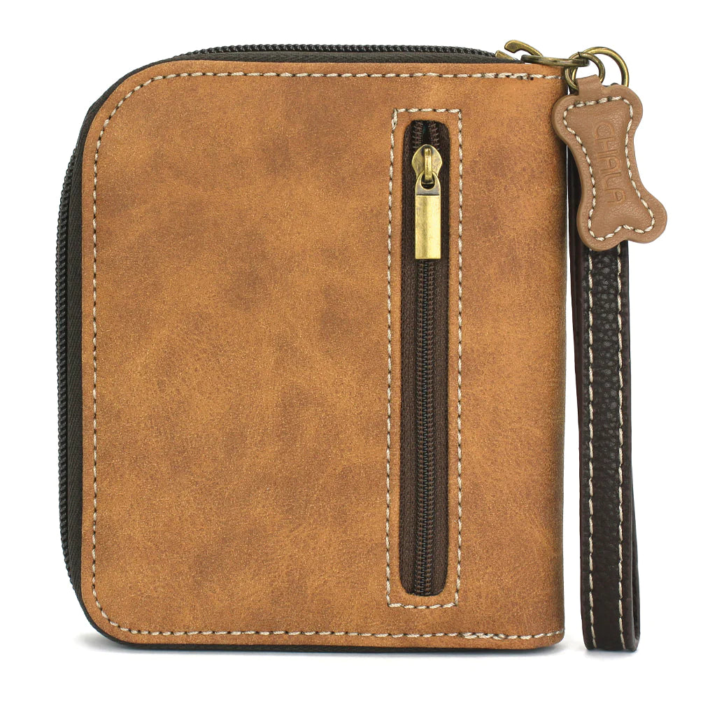 Chala Shih Tzu Zip Around Wallet is the perfect wallet wristlet for any dog lover.