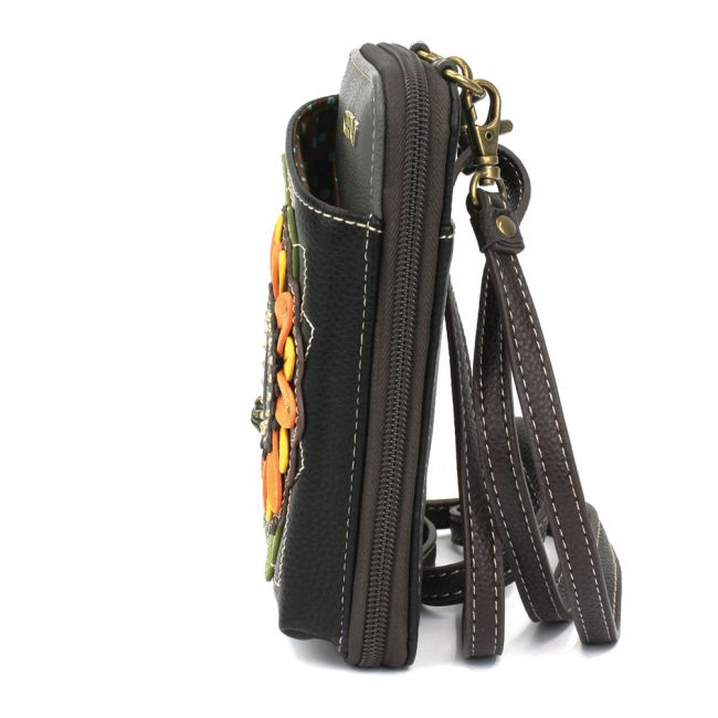 Chala Sunflower Crossbody Wallet is perfect for nature and sunflower lovers. Hold your wallet, your cellphone, credit cards and more.