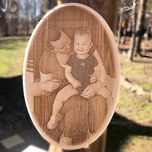 Wooden Oval Family Photo Plaques