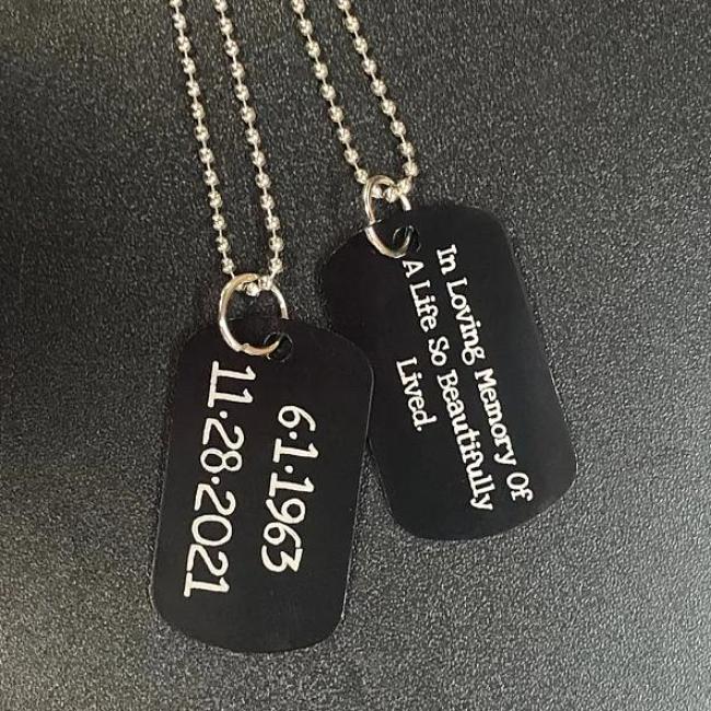 Custom Engraved Memorial Keychain or Pendant