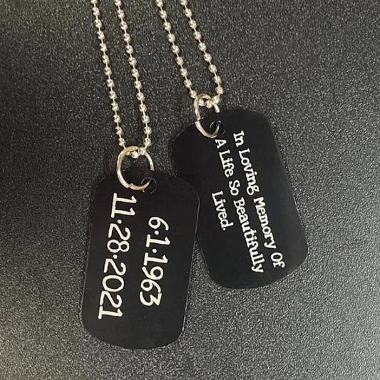 Custom Engraved Memorial Keychain or Pendant
