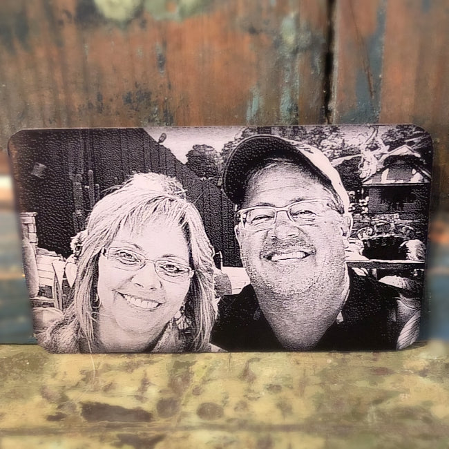 Personalized Wallet Photo Card etched with your favorite picture, perfect photo gift for anniversary | Enchanted Memories, Custom Engraving