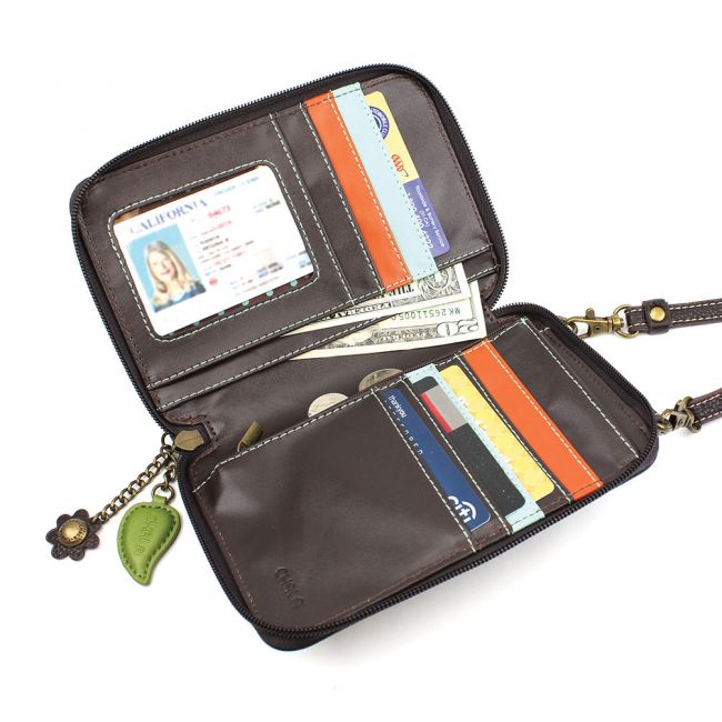 CHALA Crossbody Cell Phone Case/Wallet - Dragonfly - Enchanted Memories, Custom Engraving & Unique Gifts