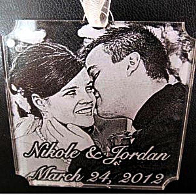 Custom Engagement Photo Ornaments Engraved with Your Special Picture Perfect Personalized Gifts for Wedding or Anniversary | Enchanted Memories, Custom Engraving