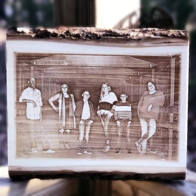 Engraved Wooden Family Photo Plaques the perfect way to make your memories last a lifetime! - Enchanted Memories, Custom Engraving & Unique Gifts
