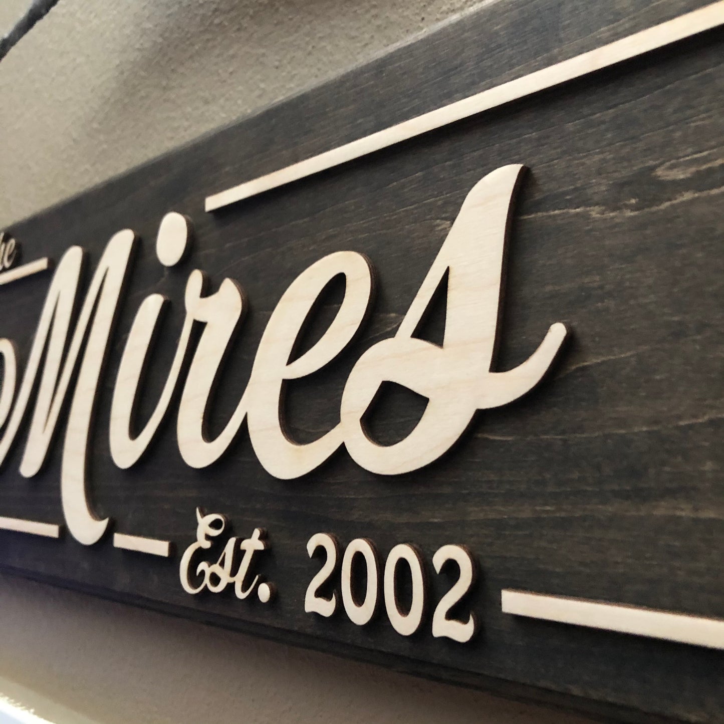 Custom Family Name Sign