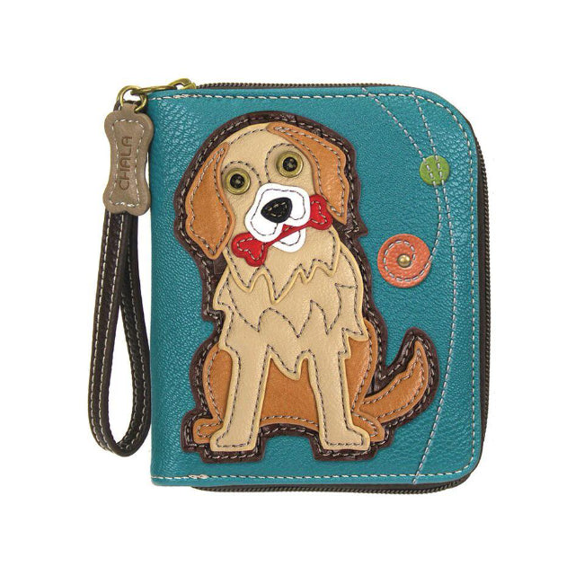 CHALA Golden Retriever Wallet - Enchanted Memories, Custom Engraving & Unique Gifts