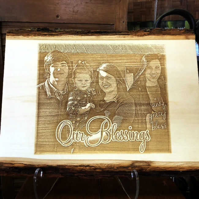 Engraved Wooden Family Photo Plaques the perfect way to make your memories last a lifetime! - Enchanted Memories, Custom Engraving & Unique Gifts