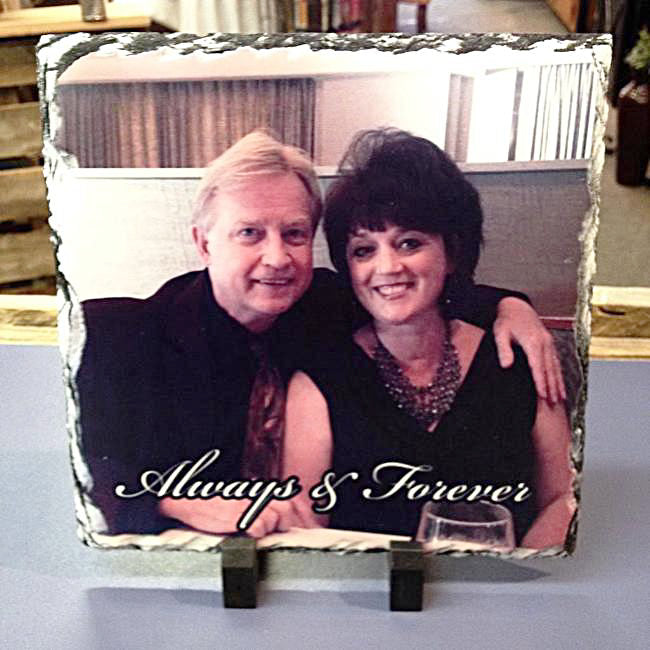 Memorial Photo Slate - Enchanted Memories, Custom Engraving & Unique Gifts